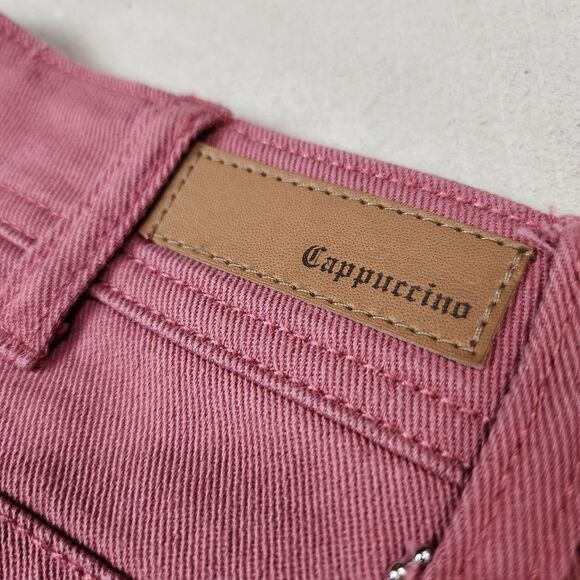 Cappuccino Jeans Womens 9 Pink‎ Flare Y2k Style Bratz Barbie Preppy Bell Bottom - Picture 11 of 12